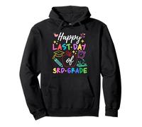Feliz último día de graduación de Estudiantes de Maestro de Tercer Grado Sudadera con Capucha