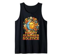 Feliz Verano Solsticio Litha Midsummer Wiccan Pagan Summer Camiseta sin Mangas