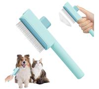 Fellblitz Cepillo para gatos, cepillo autolimpiante para el cuidado del pelo largo y corto, cepillo para gatos, cepillo milagro para perros, gatos para eliminar el pelo mate, nudos (B)