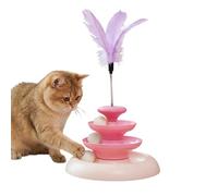 Fellflying Interior, Pista De Bolas para Gatos | Compañero De Animales Aburridos - para Gatos de Interior con Bola giratoria | Razas Pequeñas Medianas Grandes Salón Dormitorio Balcón