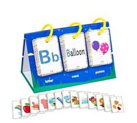 Fellflying Letras Tarjetas Educativas | Tarjetas de Palabras Tempranas | Juguete Portátil Para Niños 3-8 Años Para Viajes Preescolar Desarrollo De Competencias