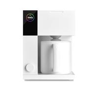 Fellow Cafetera de precisión Aiden - Jarra tipo termo para 10 tazas, ayuda para la elaboración integrada, programación, depósito de agua extraíble, blanco mate