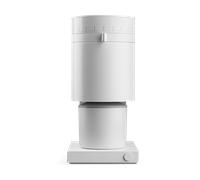 Molinillo de muelas cónicas Fellow Opus - Molinillo de café eléctrico multiusos - Molinillo de café expreso con 41 ajustes para café expreso, Goteo, Prensa francesa e infusiones frías - Blanco mate