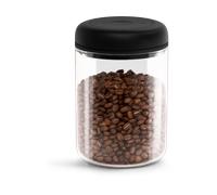 Fellow Recipiente de vacío para almacenamiento de café y alimentos, bomba de vacío integrada, sello hermético 1,2 litros Vaso transparente