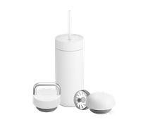 Fellow Carter - Juego de tazas térmicas (3 tapas, 473 ml), color blanco mate