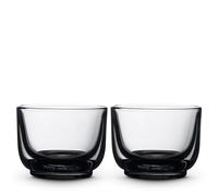 Fellow Vasos de cortado Pirch tazas artesanales de 133 ml, juego de 2 piezas, vasos de café aptos para lavavajillas para creaciones artísticas de expreso y café con leche: color ahumado