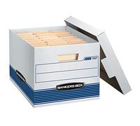 Fellowes 00789 caja y organizador para almacenaje de archivos - Organizador de almacenaje (Azul, Color blanco, 323,85 x 419,1 x 263,652 mm, 304,8 x 381 x 25,4 mm)