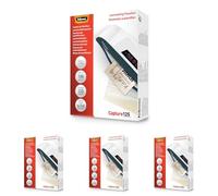 Fellowes 100 fundas para plastificar, Acabado Brillo, Transparente, 125 Micras, 83 x 113 mm (Paquete de 4)