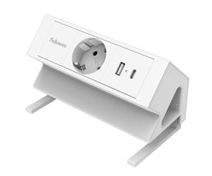 Fellowes 100137173 base múltiple 2 m 1 salidas ac interior blanco