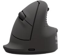 Fellowes Ratón Vertical Ergonómico Breyta Plus Mediano para Diestros - Bluetooth inalámbrico, dongle inalámbrico o Cable, Contenido Reciclado, protección antimicrobiana Microban, batería Recargable