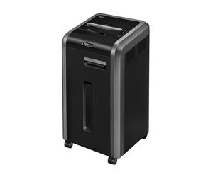 Fellowes 225Ci triturador de papel Corte cruzado 65 dB 24 cm Negro, Plata