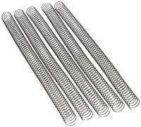 Fellowes 25 espirales metálicas para encuadernar, Paso 5:1, 59 Agujeros, Negro, 16 mm