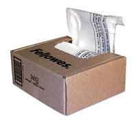 Fellowes 36052 - Pack de 100 bolsas de residuos para destructoras, capacidad 28 litros