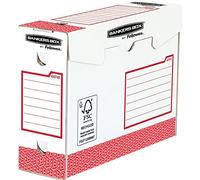 Fellowes 4474102 archivador organizador Papel Rojo, Blanco - Organizador de almacenaje (Papel, Rojo, Blanco, A4, 100 mm, 253 mm, 345 mm)