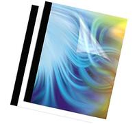 Fellowes 5256101 - Cubiertas térmicas para presentación (3/8 pulgadas, transparente/negro, capacidad para 90 hojas, paquete de 10 unidades)