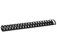 Fellowes 5350502 - Canutillos de plástico para encuadernar, 51 mm, negro Negro 5