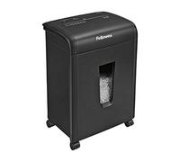 Fellowes 62Mc - Destructora trituradora de Papel, microcorte, destruye hasta 10 Hojas, Uso Personal, tritura Tarjetas de crédito, Color Negro