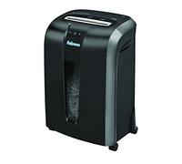 Fellowes 73Ci - Destructora trituradora de papel, corte en partículas, 12 hojas, color negro