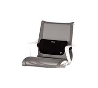 Fellowes Cojín portátil PlusTouch – Soporte lumbar ergonómico adaptable, Certificación FIRA – Negro