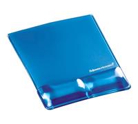 Fellowes Gel con Canal Health-V - Alfombrilla con reposamuñecas para ratón, azul