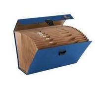 Fellowes Bankers Box - Clasificador de fuelle con 19 secciones y cierre de seguridad, color azul