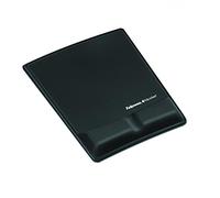 Fellowes Alfombrilla con reposamuñecas Fabrik, espuma y canal ergonómico, negro