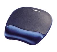 Alfombrilla para raton fellowes con reposamuñecas de espuma memory foam azul 230x196x20 mm