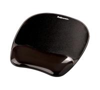 Fellowes Alfombrilla Con Reposamuñecas Ergonómico Para Ratón, Negro, Custom Mouse Pad