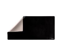 Fellowes Alfombrilla de Escritorio Everyday - Piel Sintética Doble Cara, Impermeable, 80x40 cm - Alfombrilla Grande para Portátil, Teclado y Ratón - Negro y Gris
