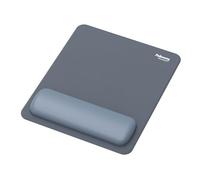 Fellowes Alfombrilla para ratón con Reposamuñecas Breyta Azul - Hex Cushion Technology, Silicona, Base Antideslizante, para Ordenador, Mac o portátil. Adecuada para Uso en casa, Oficina y Gaming.