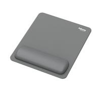 Fellowes Alfombrilla para ratón con Reposamuñecas Breyta Gris - Hex Cushion Technology, Silicona, Base Antideslizante, para Ordenador, Mac o portátil. Adecuada para Uso en casa, Oficina y Gaming.
