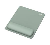 Fellowes Alfombrilla para ratón con Reposamuñecas Breyta Verde - Hex Cushion Technology, Silicona, Base Antideslizante, para Ordenador, Mac o portátil. Adecuada para Uso en casa, Oficina y Gaming.