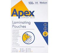 Funda Plastificar APEX Brillo, Din-A4 125 Micras, Caja x100