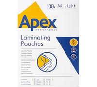 100 FUNDA PLASTIFICAR 80MIC BRILLO A4 APEX