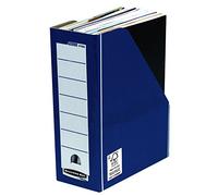 Fellowes Bankers Box Premium - Caja revistero, 10 unidades, color azul
