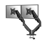 Fellowes Brazo monitor doble Everyday Plus muelle a gas, para 2 pantallas hasta 32" 2-9 kg cada una, ajuste altura sin herramientas, inclinación, giro, rotación, VESA 75/100, montaje abrazadera u ojal