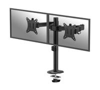 Fellowes Brazo para Monitor Doble Ajustable Everyday, soporta 2 Pantallas de hasta 32" y 9kg Cada una, inclinación, Giro, rotación, VESA 75/100, Montaje con Abrazadera u Ojal, gestión de Cables