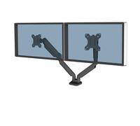 Fellowes Soporte para monitor Platinum Series - Brazo doble ajustable, 2 puertos USB - 32" Negro