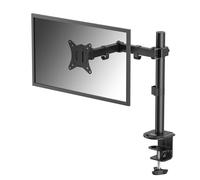 Fellowes Brazo para Monitor Individual Ajustable Everyday, soporta Pantallas de hasta 32" y 9 kg, inclinación, Giro, rotación, VESA 75/100, Montaje con Abrazadera u Ojal, gestión de Cables