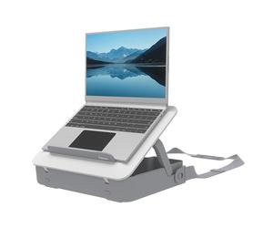 Fellowes Breyta™ - Maletín y Elevador para Portátil, diseño 2 en 1 con 5 ajustes de Altura, Ideal para Trabajo híbrido, 100% reciclable, Blanco