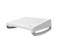 Fellowes Breyta™ Reposapiés Ergonómico Ajustable para Escritorio, Oficina y Hogar, Fabricado con 98% Material Reciclado, 100% Reciclable, Garantía de 5 Años, Blanco