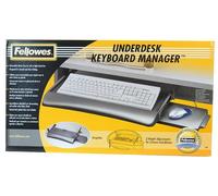 FELLOWES Cajón para Teclado Bajo Escritorio con Plato para Ratón Retráctil