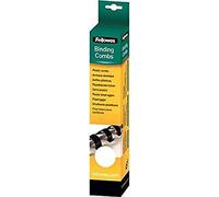 Fellowes Canutillos de plástico (A4, 8 mm) para encuadernadoras de canutillo de plástico, encuaderna de 21 a 40 hojas, pack de 25, color blanco