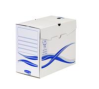 Fellowes conjunto básico de 10 cajas de archivo A4 15 cm Blanco/Azul