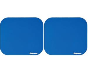 Fellowes, CRC 58021, Alfombrilla estándar para ratón, Color Azul (Paquete de 2)