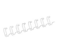 Fellowes CRC53274 - Pack de 100 canutillos tipo wire, doble espiral, paso 3:1", 34 agujeros, 14 mm, blanco