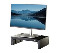 Fellowes Elevador de Monitor Everyday Plus - Soporte Ergonómico Ajustable con 3 Alturas y Almacenamiento - para Portátil, PC, iMac - Carga Máx. 18 kg - Negro
