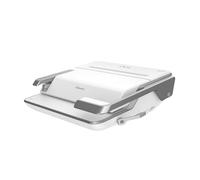 Fellowes Encuadernadora Multifunción Lyra™ 3-en-1: encuaderna, grapa y perfora | Encuaderna con canutillo de plástico hasta 300 hojas, perfora hasta 20 hojas, grapa hasta 30 hojas. Color blanco
