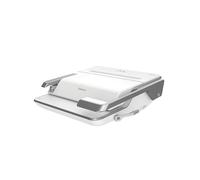Fellowes Encuadernadora Multifunción Lyra™ 3-en-1: encuaderna, grapa y perfora | Encuaderna con canutillo de plástico hasta 300 hojas, perfora hasta 20 hojas, grapa hasta 30 hojas. Color blanco