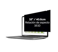 Fellowes Filtro de privacidad PrivaScreen™ - Protector de Pantalla antirreflejos con Filtro de luz Azul para portátil 16.0" (16:10, 345 × 216mm) con pestañas Quick Reveal™
